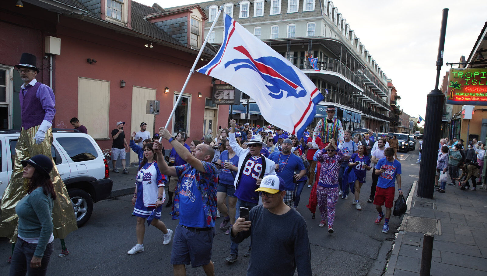 Buffalo Bills packers of NOLA Takeover Parade